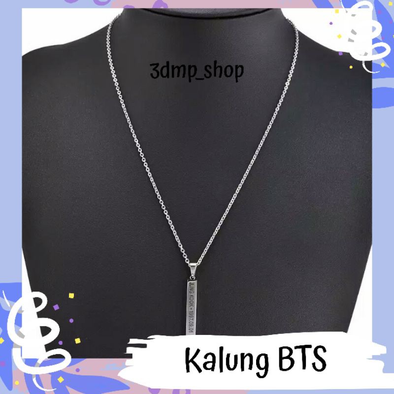 Kalung Necklace BTS KPOP V Taehyung Jungkook Jimim Suga Rapmonster RM Jhope