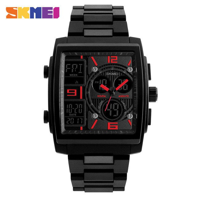 SKMEI 1274 Jam Tangan Pria Digital Analog Tali ABS Anti Air WATCHKITE WKOS