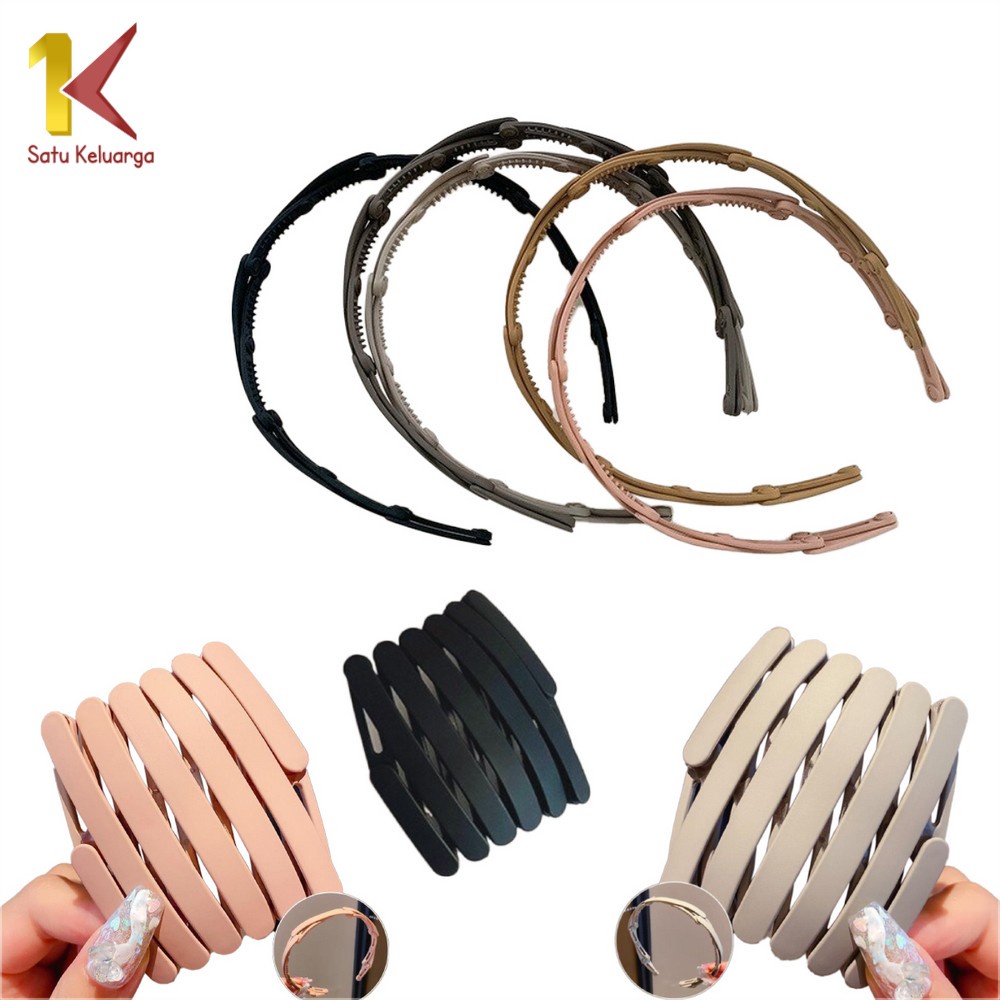 Satu Keluarga Bando Lipat C271 Hairband Jepit Rambut Wanita / Bendo Fashion Korea Style Magic Folded