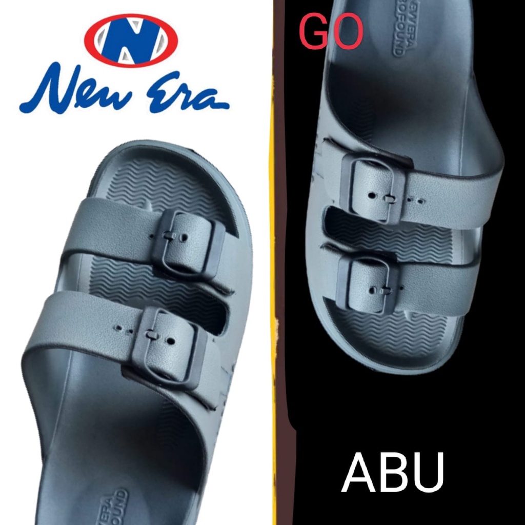 gos NEW ERA MB E 7028 Sendal Pria Ban 2 Gesper Terbaru Sandal Karet Laki Laki Gesper Pinggir Nyaman