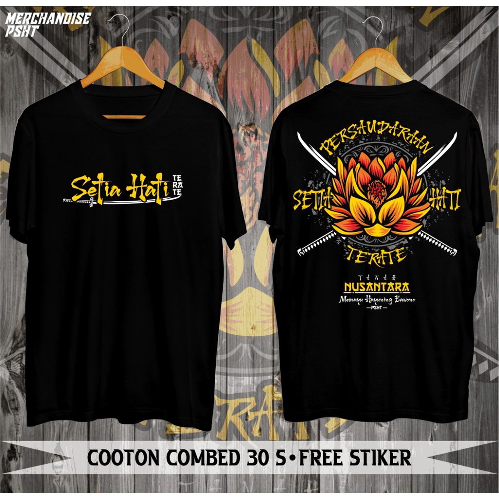 KAOS TERATE WARU PUTIH CLOTH SETIA HATI TANAH NUSANTARA
