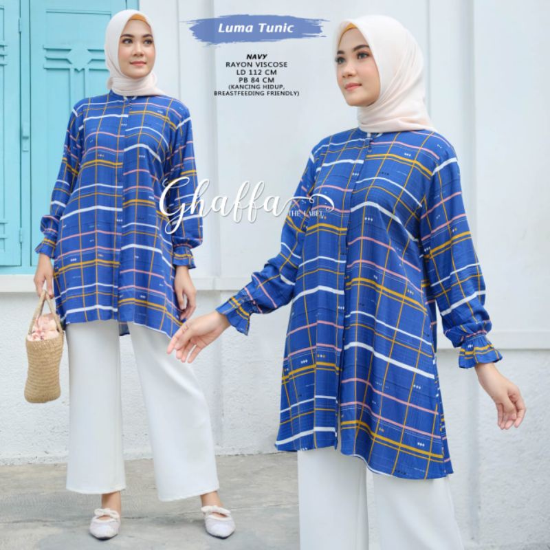 luma tunik rayon viscose by ghaffa label