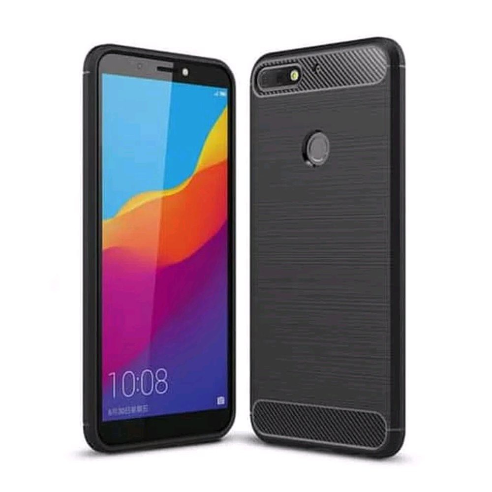 Case Silicon Carbon Huawei Y7 Prime 2018 Softcase