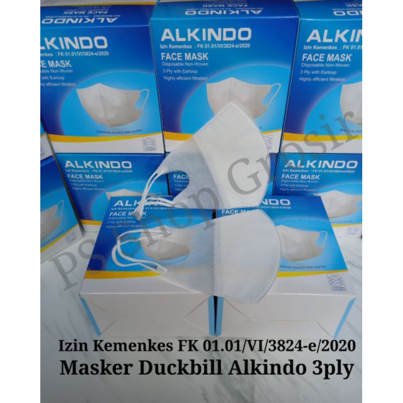 MASKER ALKINDO DUCKBILL ORIGINAL 100% IZIN KEMENKES