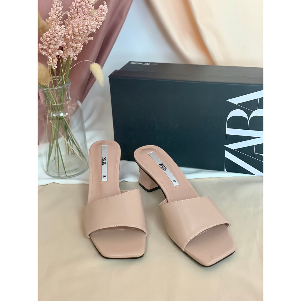 [7.7 Boombastis Sale⚡] - SANDAL WANITA ZS349 REGULAR PATTERN RIGHT HEELS SANDALS PREMIUM IMPORT