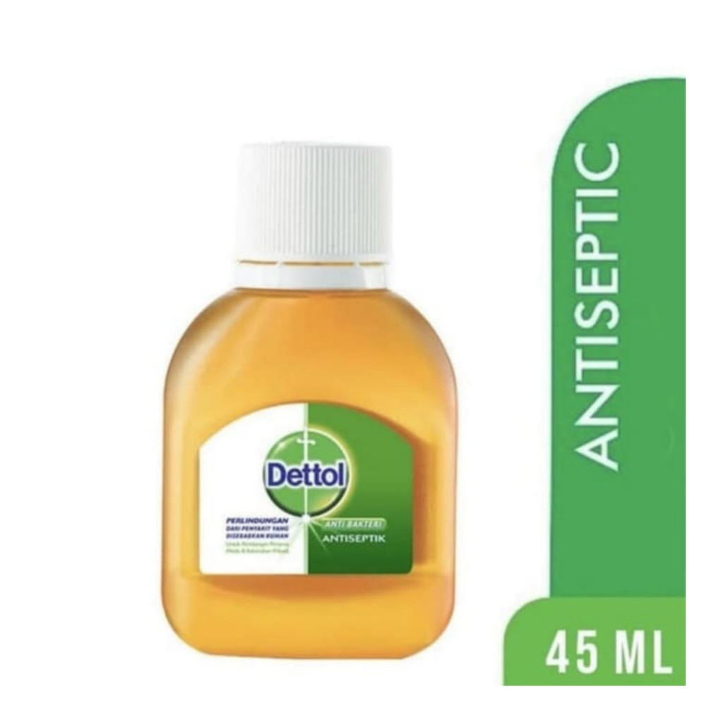 CAIRAN ANTISEPTIK DETTOL CAIRAN DISINFEKTAN 45 ML LIQUID ANTI KUMAN BAKTERI