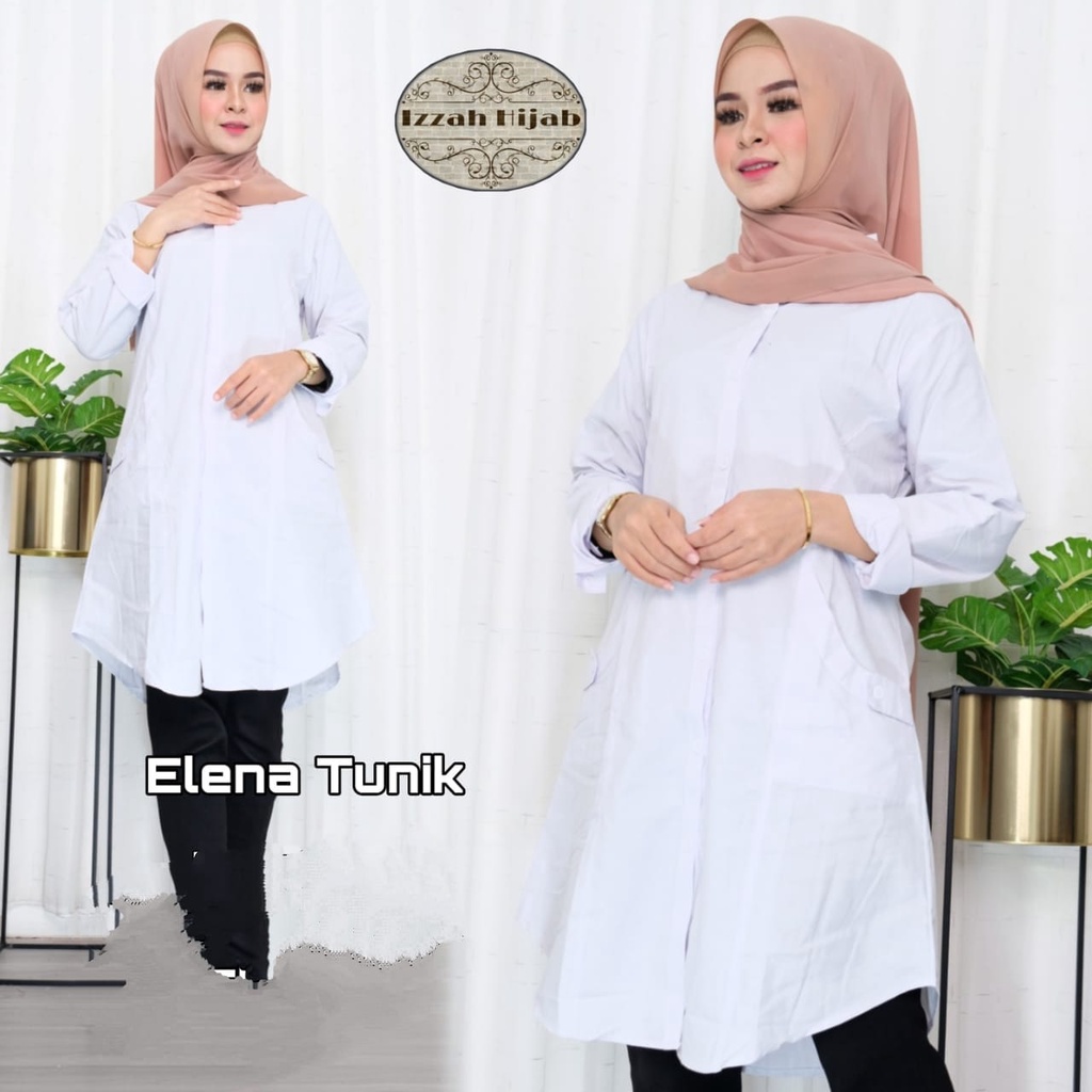 KEMEJA PUTIH/KEMEJA KANTOR/TUNIK POLOS PUTIH/BAJU PPL/BAJU PNS/JuBii.id