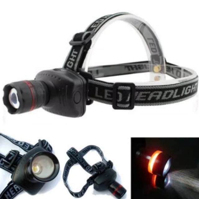 Senter Kepala Headlamp Zoom