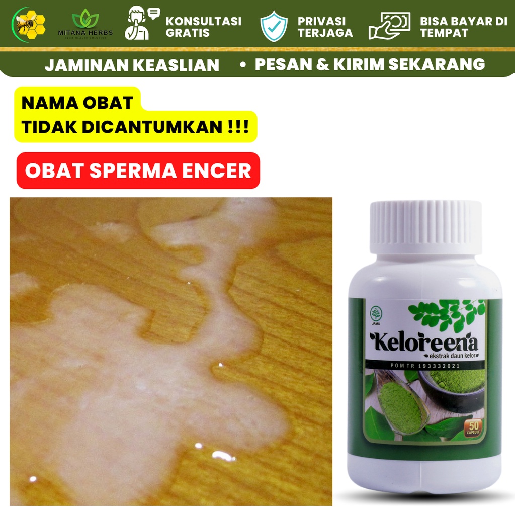Obat Sperma Encer Untuk Pria / Obat Penyubur Sperma Pria / Obay Azoospermia / Obat Sperma Kental / P