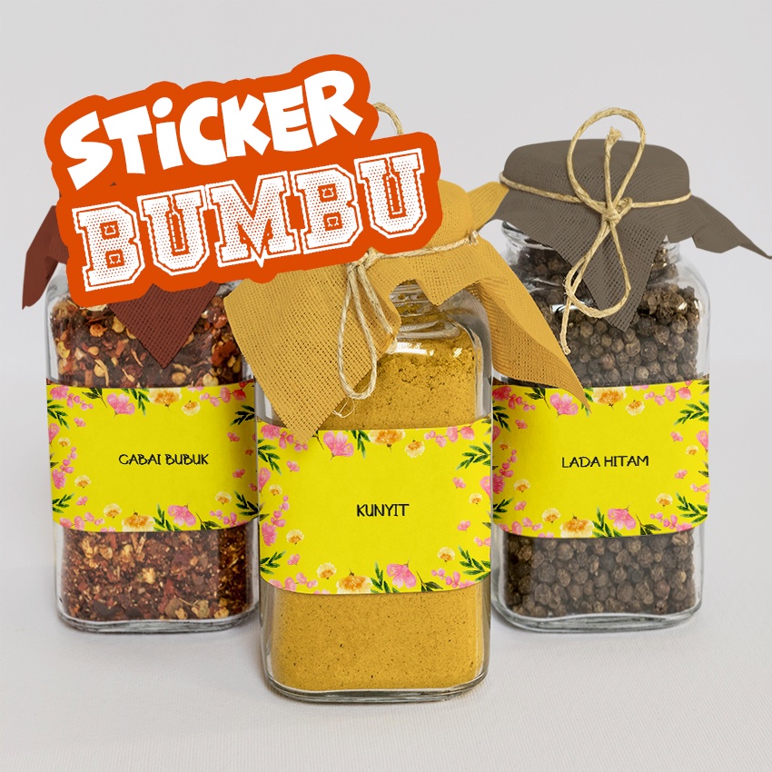 

Sticker bumbu dapur | stiker bumbu | stiker gula | sticker 066