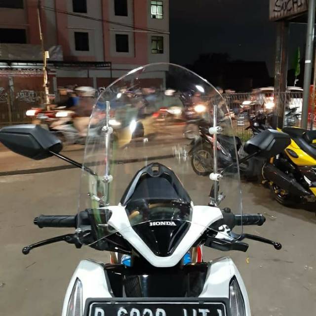 Visor motor tameng motor windshield motor scoopy mio vario aerox beat genio x ride beat street dll