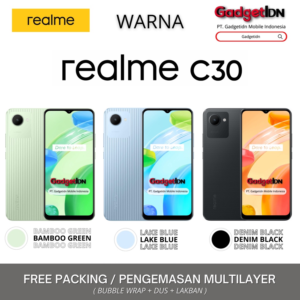 REALME C30 2/32GB 4/46GB GARANSI RESMI REALME