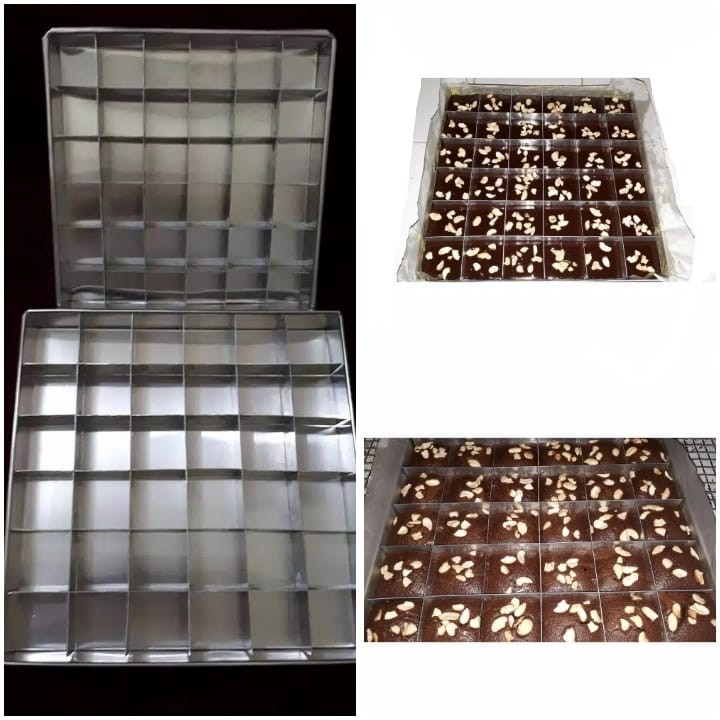 Loyang Brownies Sekat Ukuran 20, 22, 24 cm