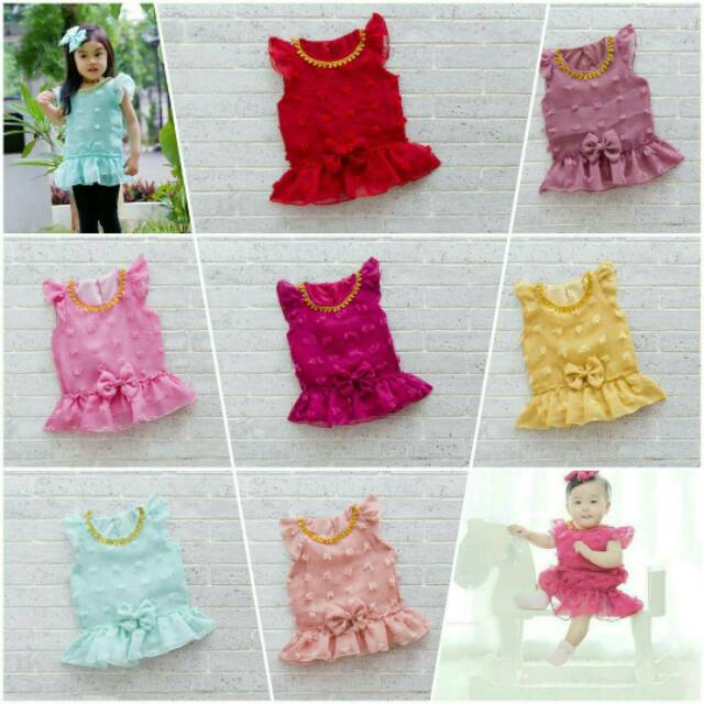Dress Anak Wafa+Ribbon