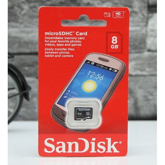 Sandisk Micro SD 8GB Class 4 | Memory Card microSD 8 GB