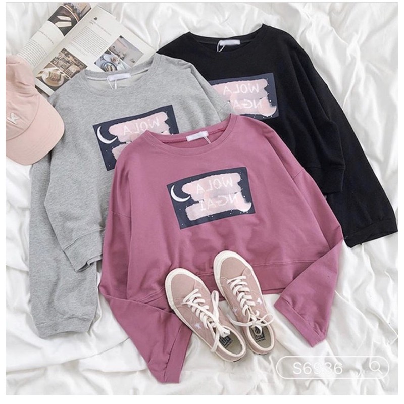 WOLA CROOPE SWEATER | SWEATER WANITA | OBLONG SWEATER