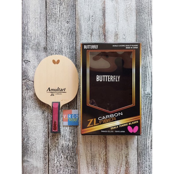 Butterfly Amultart ZL Carbon FL kayu blade bet pingpong 100%ORIGINAL