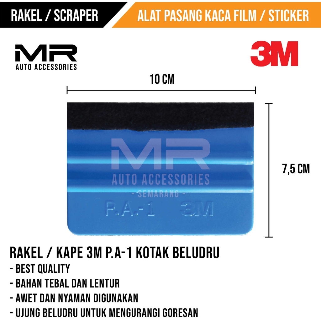 RAKEL ALAT PASANG KACA FILM 3M BLUDRU  / KAPE ALAT PASANG STIKER FELT BELUDRU ANTI GORES