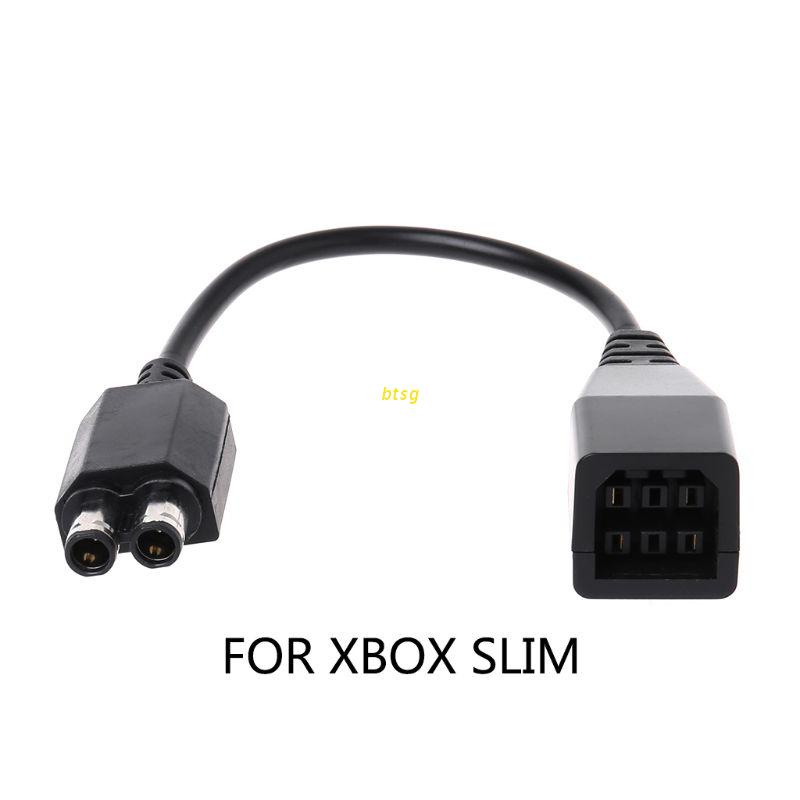 btsg Transfer Charger Cable Charging Adapter Cord Power Supply Converter for Xbox 360 Flat to Slim