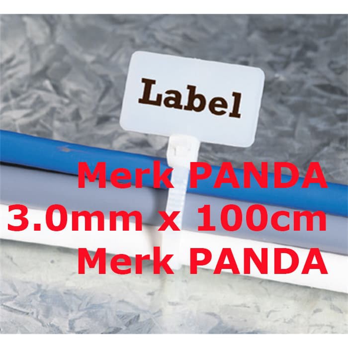 

Maker TIE PANDA 10cmx3mm Pengikat Kabel label / cable Ties Label name