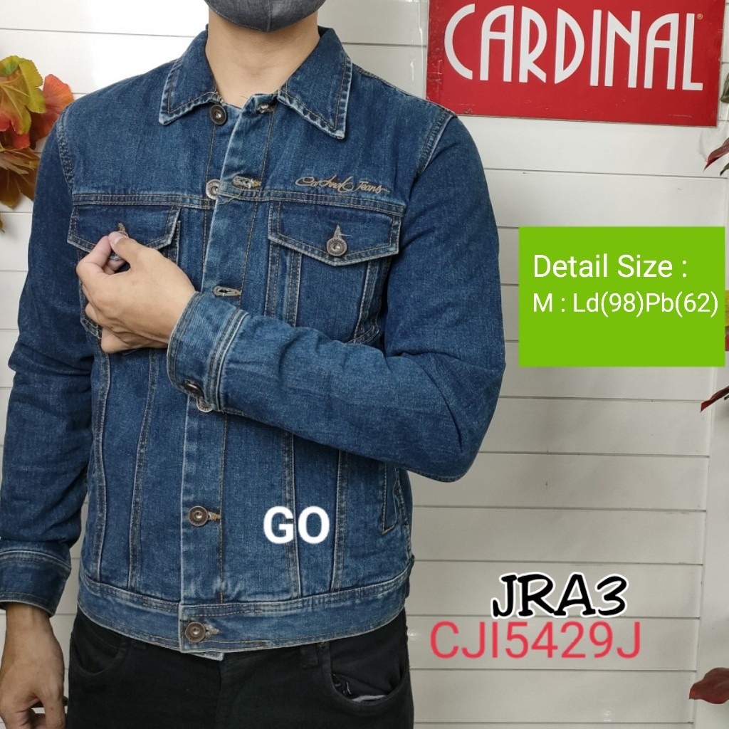 BB JRA CARDINAL JAKET JEANS Cowok Outwerwear Pria Outdoor Jaket Cowok Bagus