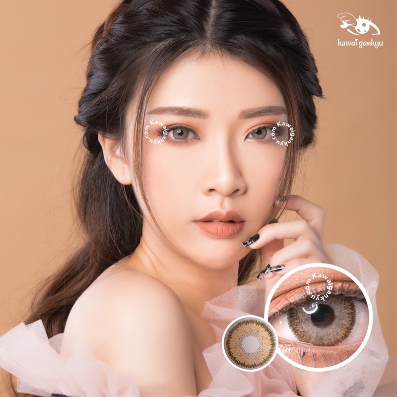 Kawai Gankyu Softlens Dreamcolor matake brown (1botol)