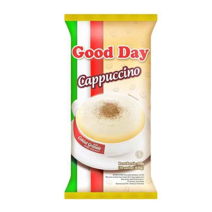 

ge01fgf Kopi Goodday Cappucino 10X25Gr Ds20X11