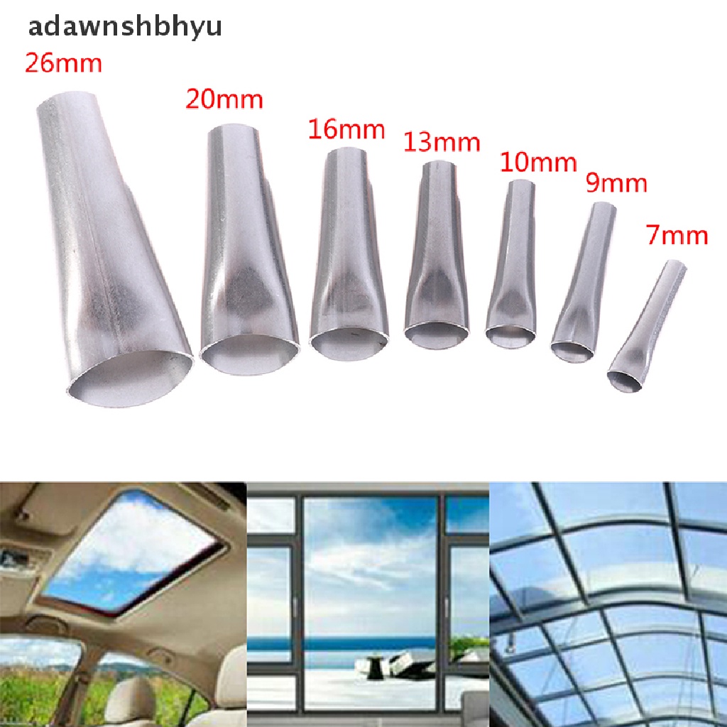 Adawnshbhyu 7Pcs Stainless Steel Caulking Finisher Nozzle Aplicator Sealant Alat Finishing