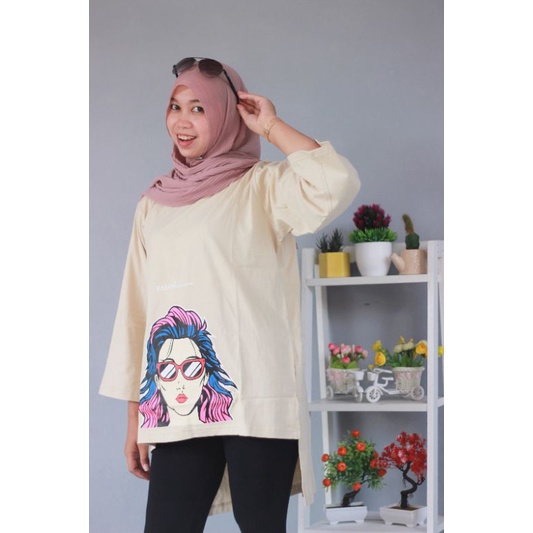 ATASAN OVERSIZE COMBED BY RASANI FASHION KAOS DEWASA TERBARU MOTIF KEKINIAN