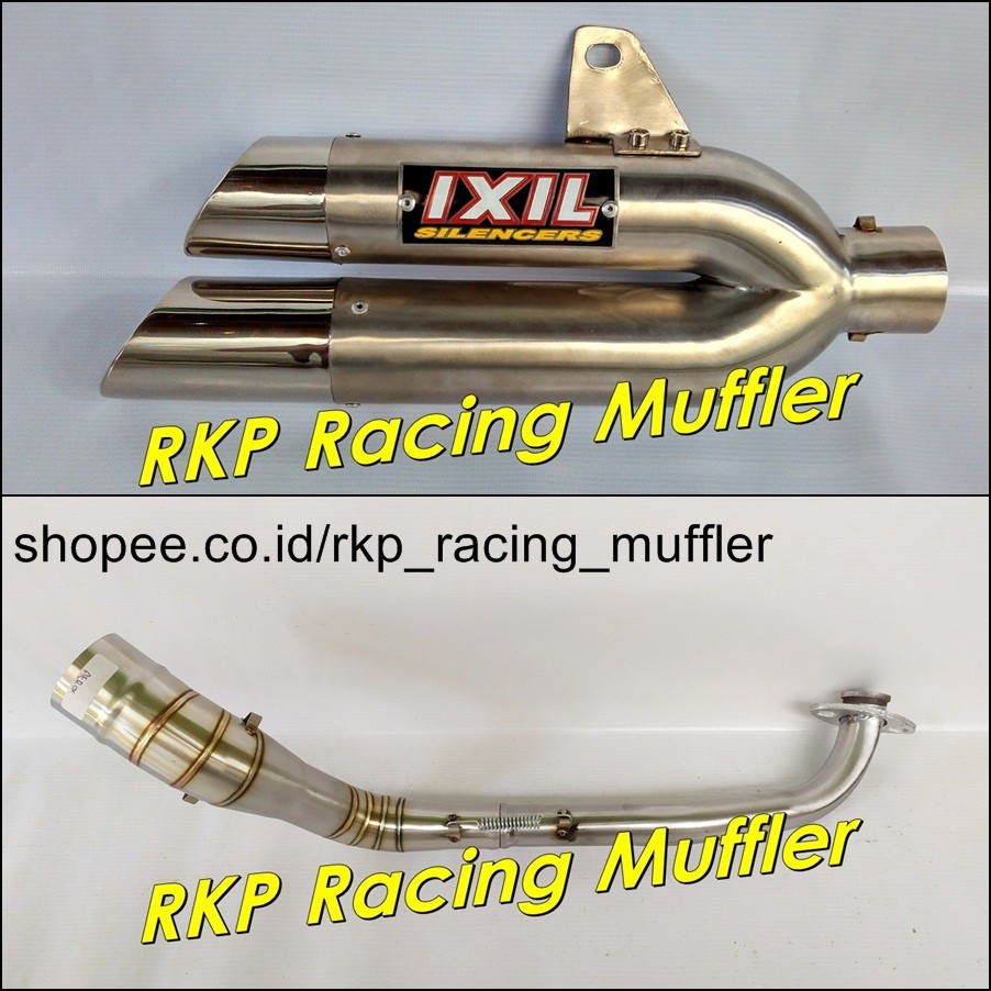 Knalpot Ixil L2x titan for Aerox Fino Lexi Mio Nmax Xmax XRide ADV 150 BeAT PCX Scoopy Vario dll