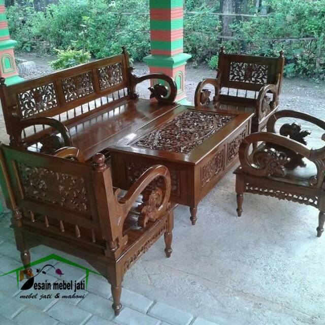 Kursi tamu jati arimbi