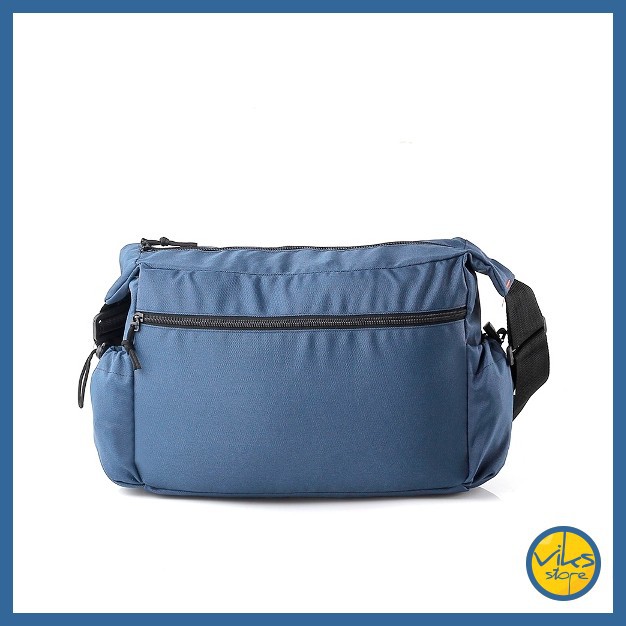 Tas Selempang Pria Cowok Perempuan Wanita Elbrus Original Slingbag Tas Slempang Distro Kerja Kuliah Sekolah Besar Simple Biru