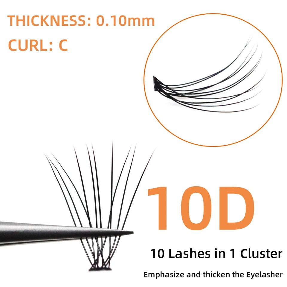 Bulu Mata Palsu Individual KNOT single individual eyelash single 60 pcs 10D curl C