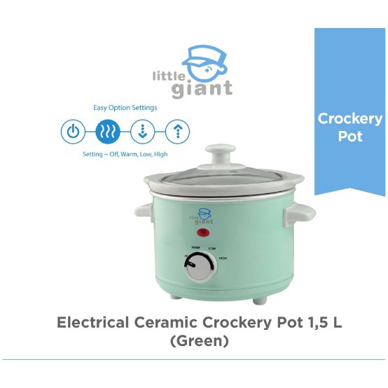 Little Giant Ceramic Crockery Pot 1.5lt | Slow Cooker | LG2815