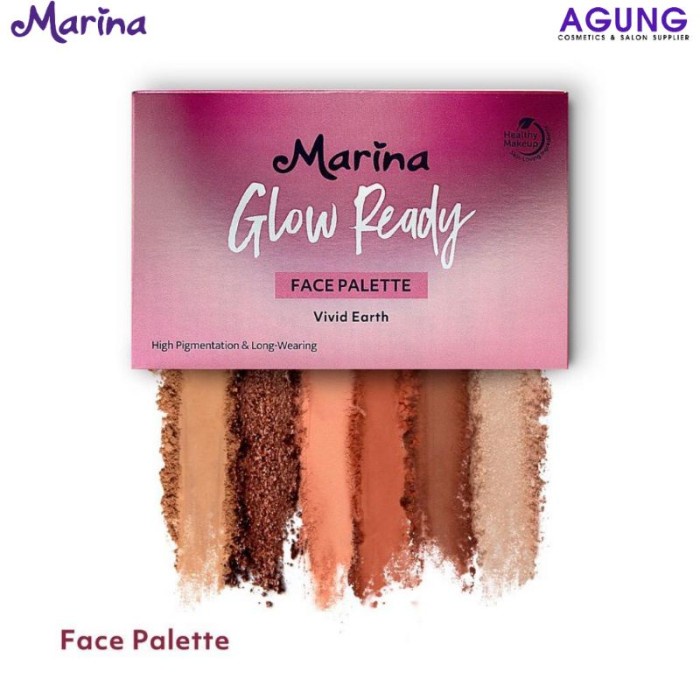 Marina Glow Ready Face Palette Vivid Earth 10.2g