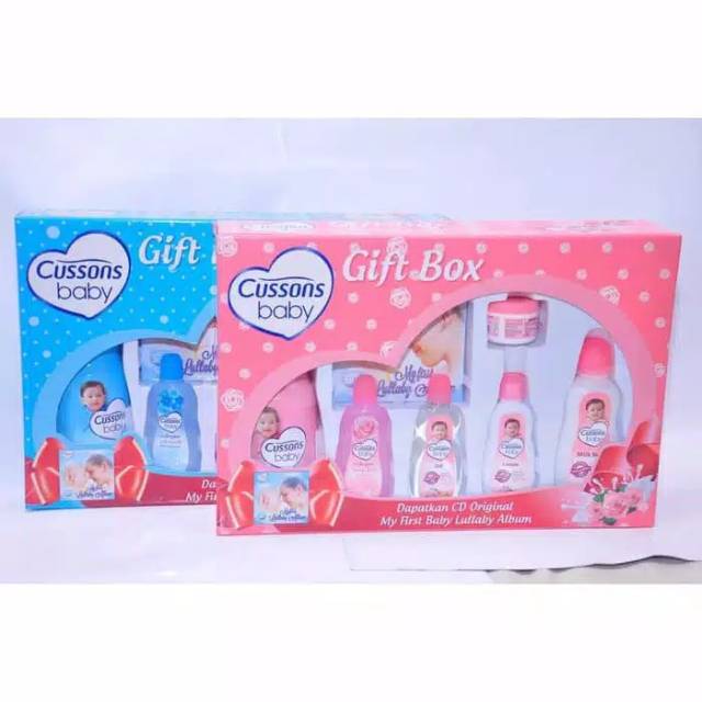 CUSSONS BABY GIFT BOX-CUSSONS BOX SET-KADO PERAWATAN KULIT DAN RAMBUT CUSSONS BABY BOX
