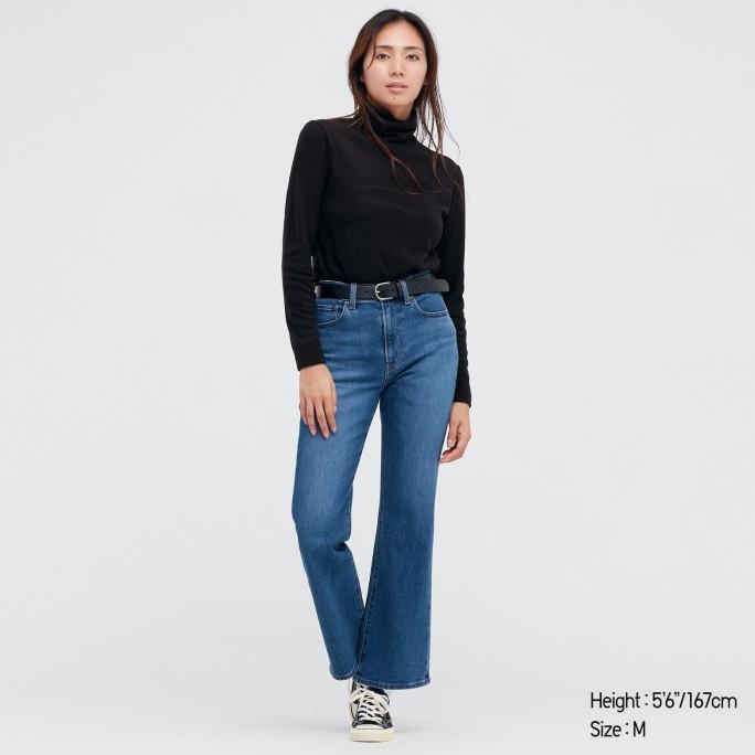 Ready Stock Kaos Uniqlo Heattech Fleece Turtle Neck Wanita Lengan Panjang Original Promo