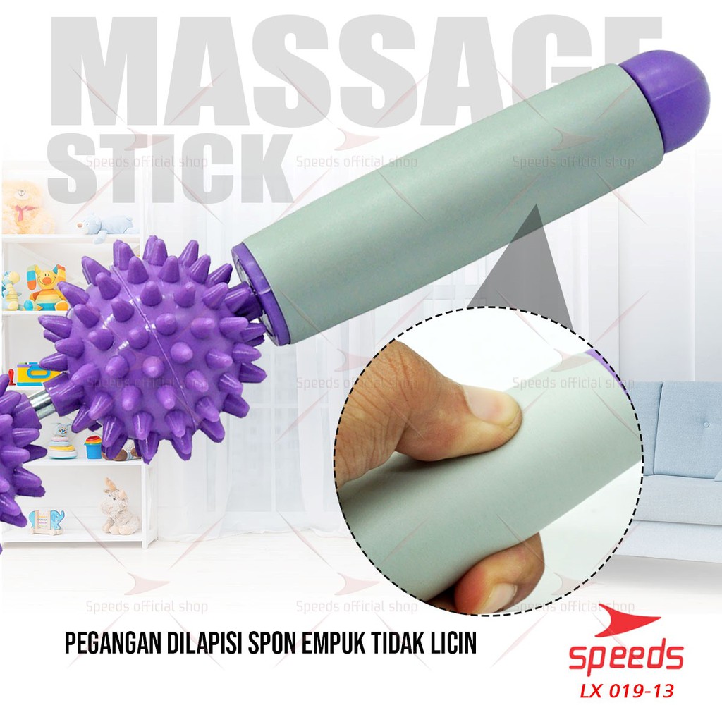 SPEEDS Massage Ball Alat Pijat Tongkat Pijat Roller Tongkat Duri Bola Duri Yoga dan Fitness 019-13