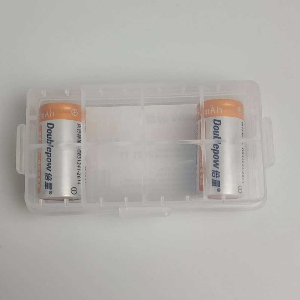 Baterai Isi Ulang Doublepow CR123A Li-Ion Rechargeable 3V 450mAh 2PCS Batre Berkualitas Tahan Lama