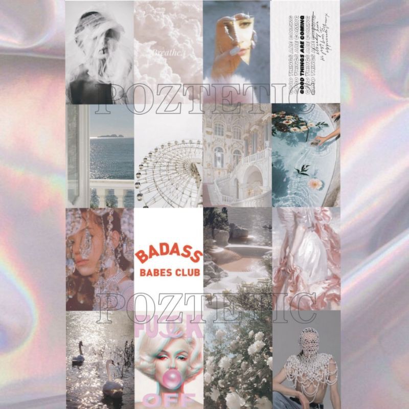 POSTER AESTHETIC WHITE MURAH | A4, A5, A6 | kertas BC | POSTER DINDING MURAH