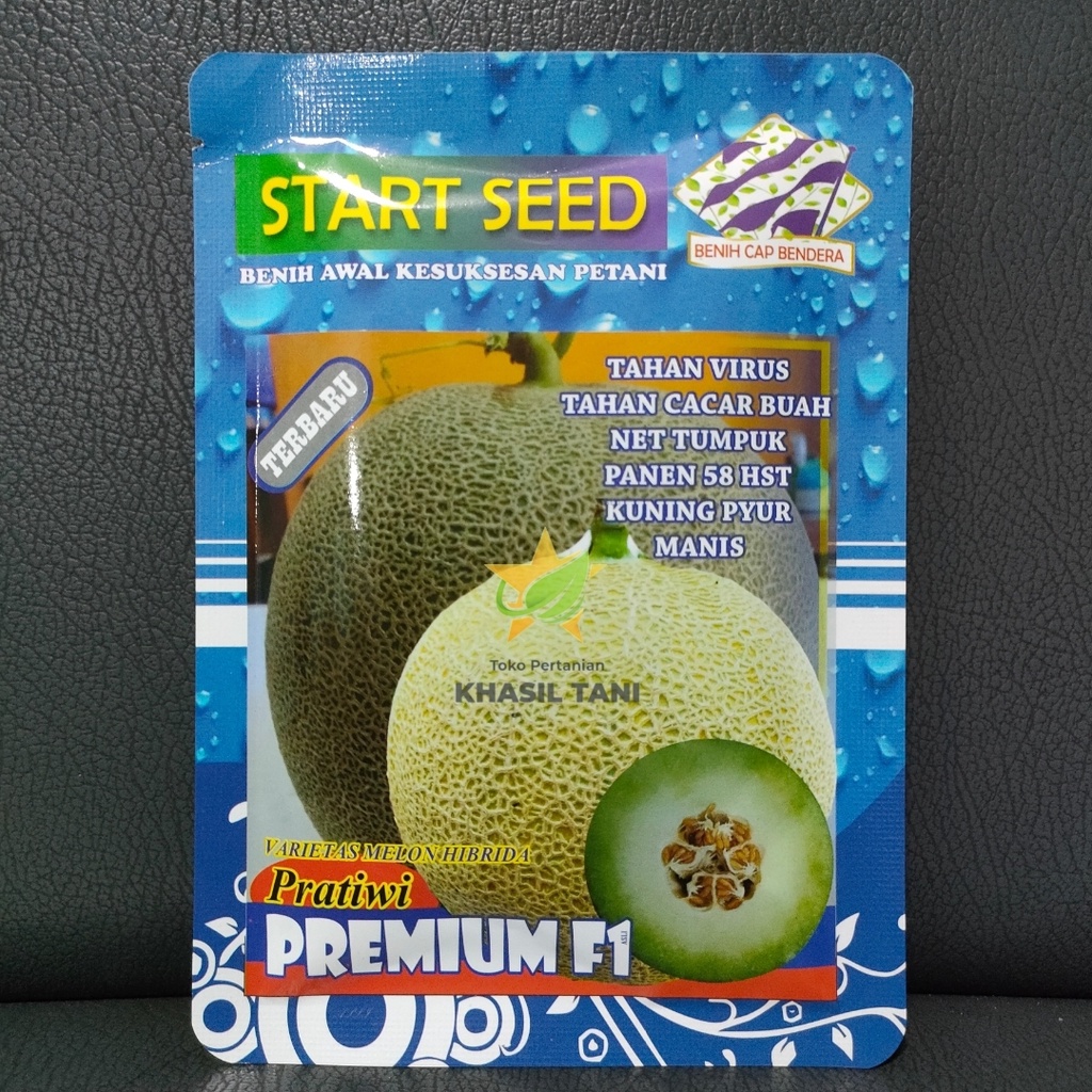 Benih Melon PRATIWI PREMIUM F1 Netto ±1000 biji - START SEED | Varietas Hibrida