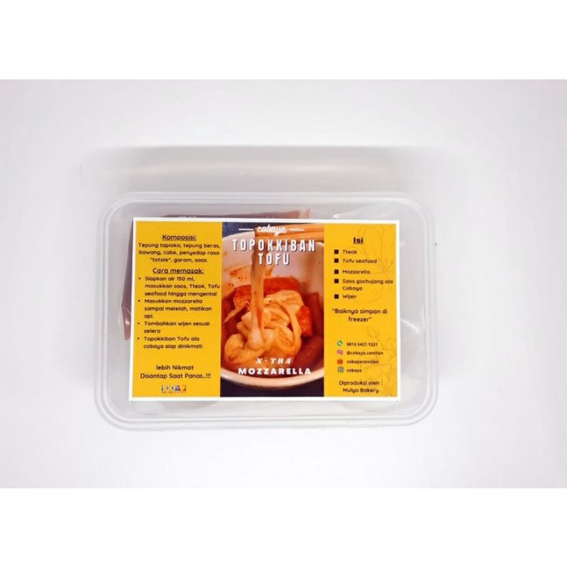 

TOPPOKIBAN TOFU (xtra mozzarella)