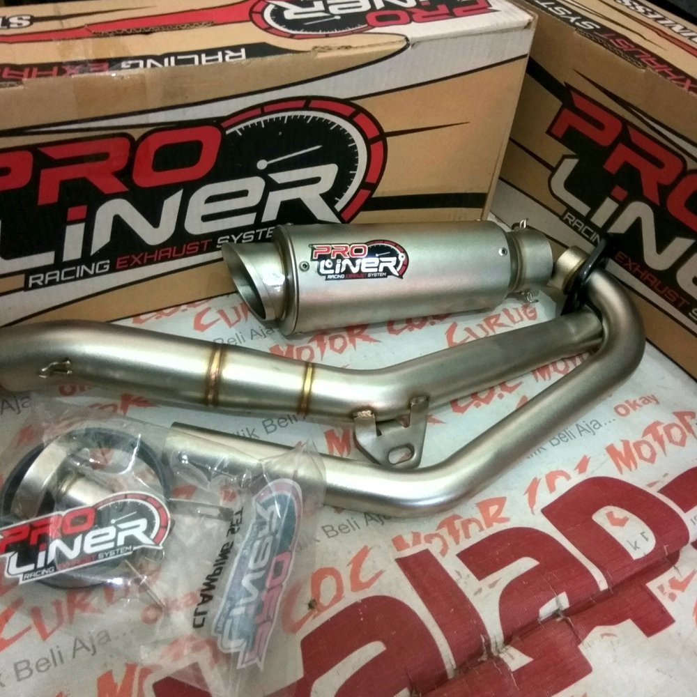 KNALPOT RACING PROLINER HONDA ALL NEW CB 150 R FI INJEKSI bac 92