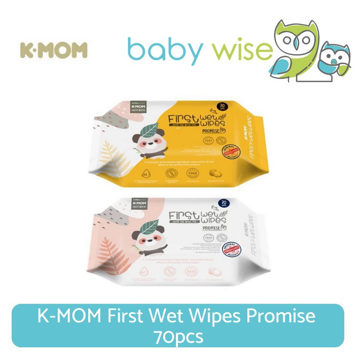 K-MOM First Wet Wipes Promise 70pcs