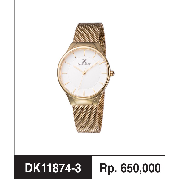 Daniel Klein DK11874-3 Gold Jam Tangan Wanita, Original, Fashion Wanita