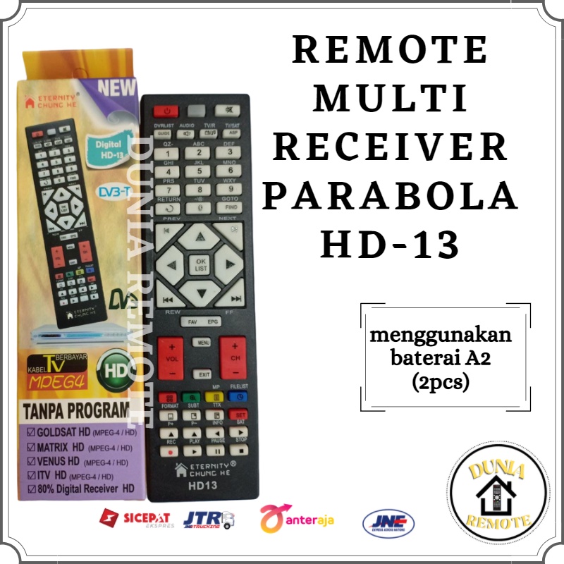 Remot Remote Digital Receiver Parabola Multi Goldsat Venus Matrix MPEG4 HD 12 13 15