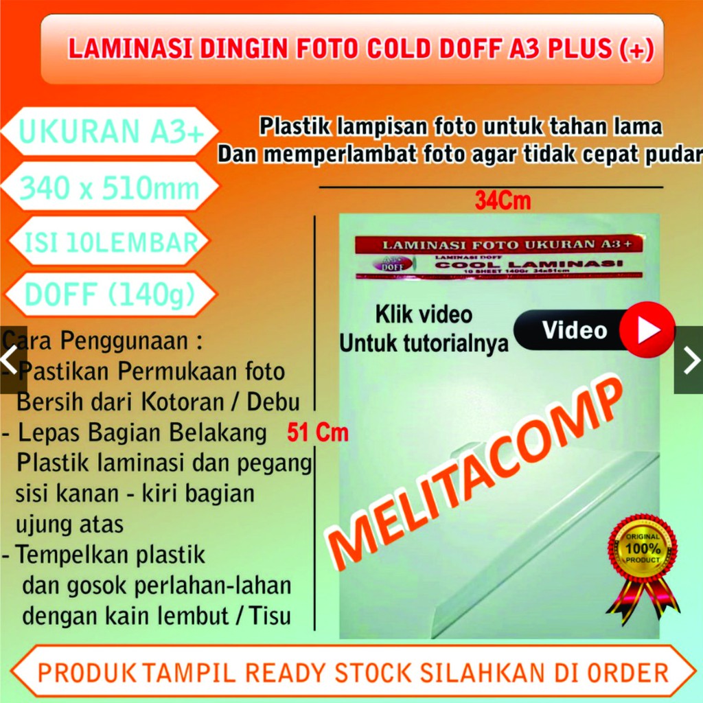 

Laminasi foto gambar dof ukuran A3+