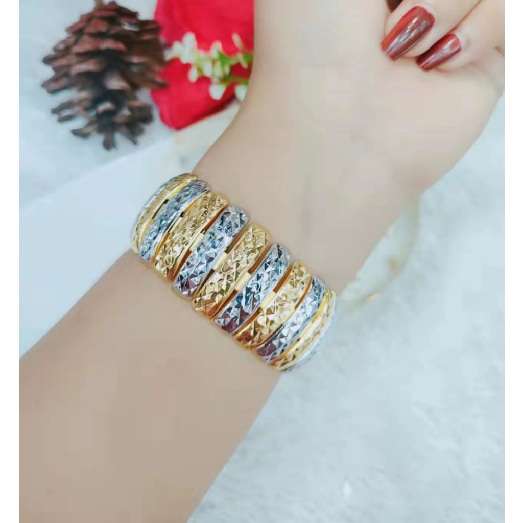 Gelang Xuping Lapis Emas 24K Perhiasan Fashion F48-50