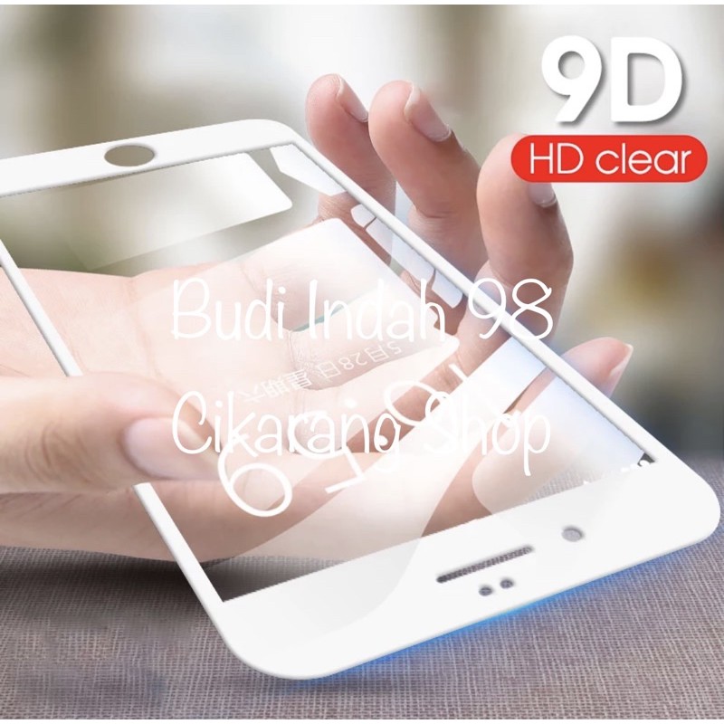 TEMPRED GLASS Anti Gores Kaca samsung A8 STAR FULL 9D WHITE