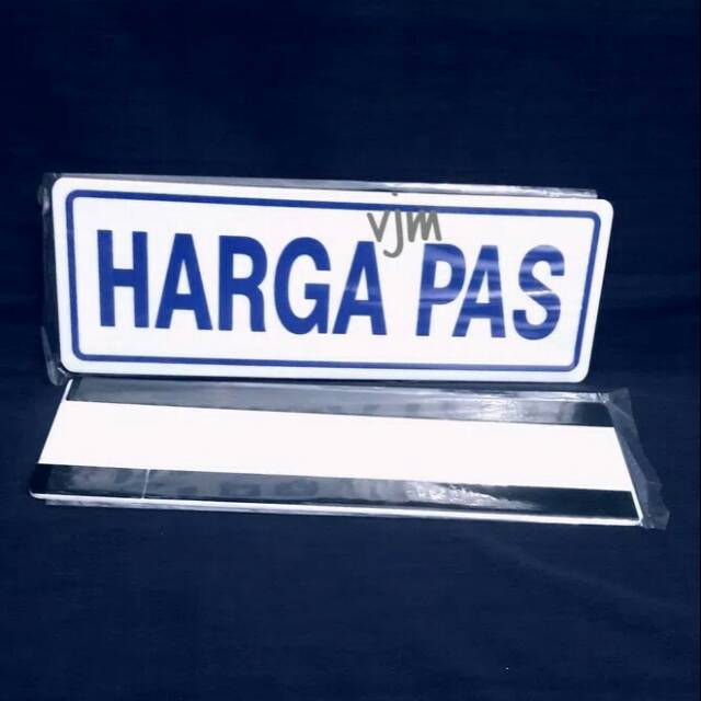 

Sign label acrylic harga pas 29x10cm